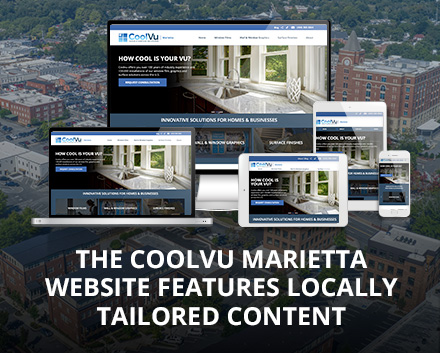 CoolVu's User-Friendly Responsive Website Design on Various Devices Showing Detailed Product and Service Information