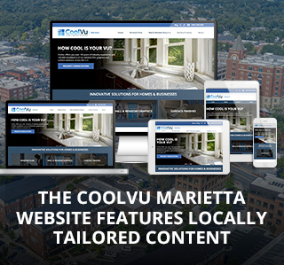 CoolVu's User-Friendly Responsive Website Design on Various Devices Showing Detailed Product and Service Information